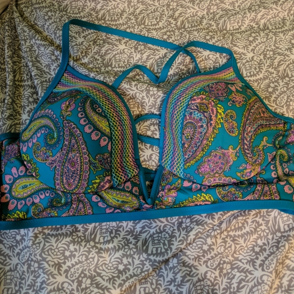 Paisley bikini top